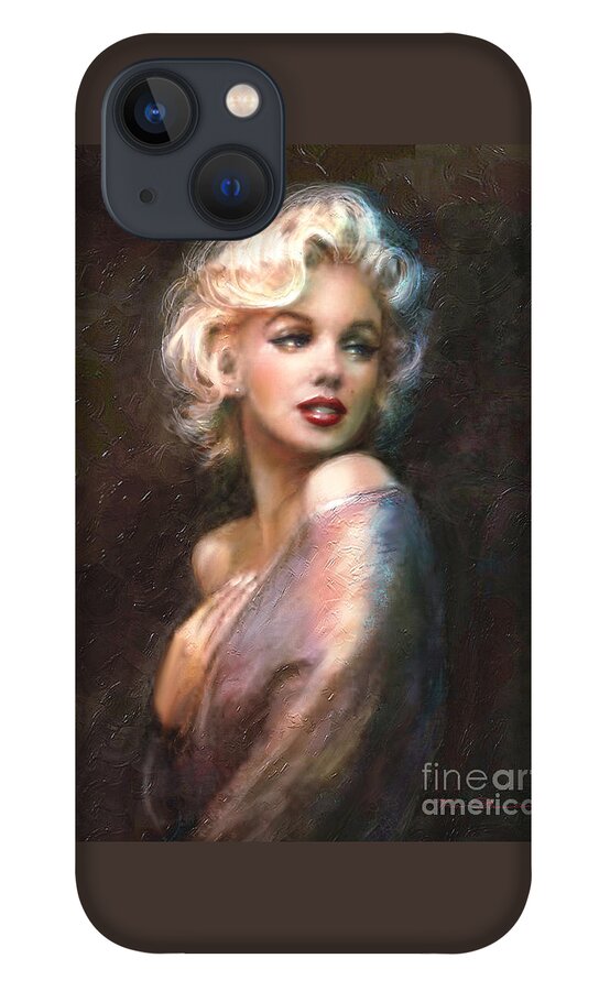 Marilyn iPhone 13 Case featuring the painting Marilyn romantic WW 1 by Theo Danella