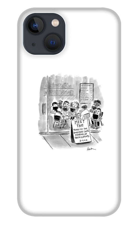 Meet The People In The Bookstore Cafe iPhone 13 Case