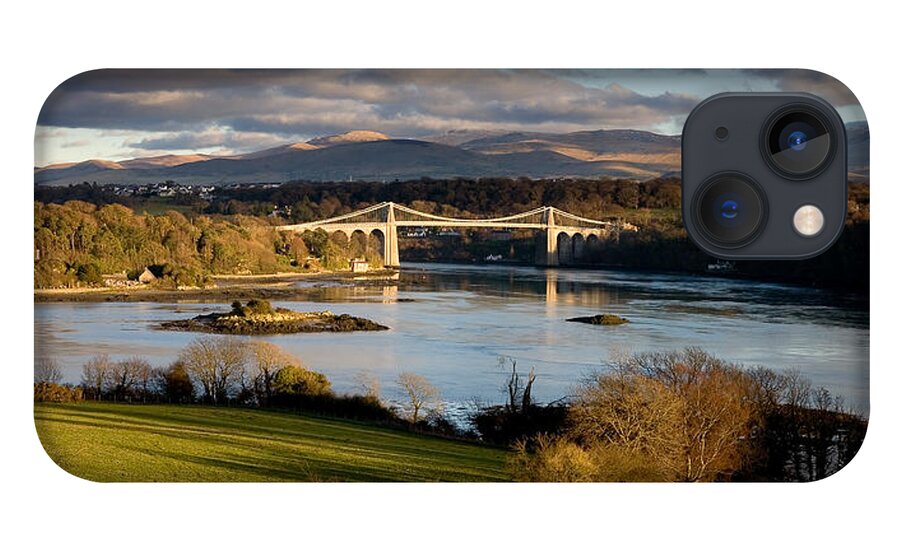 Wales iPhone 13 Case featuring the photograph Menai Strait from Anglesey by Peter OReilly