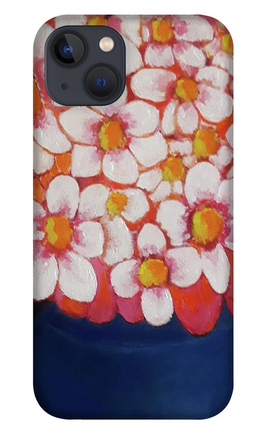 Flowers iPhone 13 Case featuring the painting Methaphor by Gabby Tary