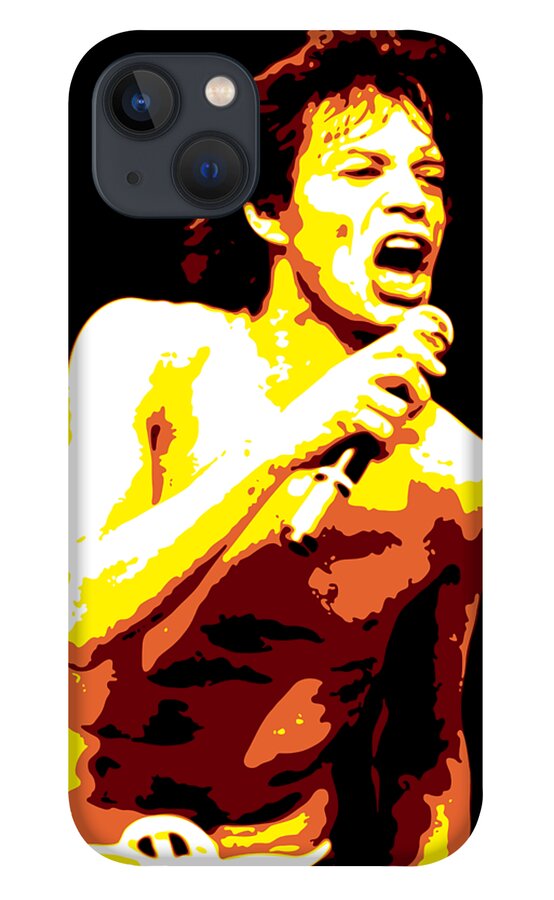 Mick Jagger iPhone 13 Case featuring the digital art Mick Jagger by DB Artist