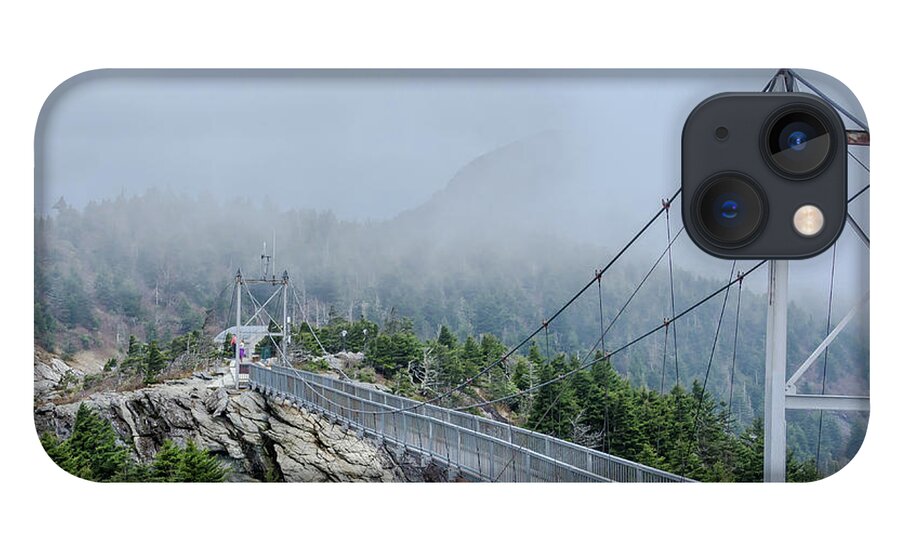 Bridge iPhone 13 Case featuring the photograph Mile-High Swinging Bridge by Jaime Mercado