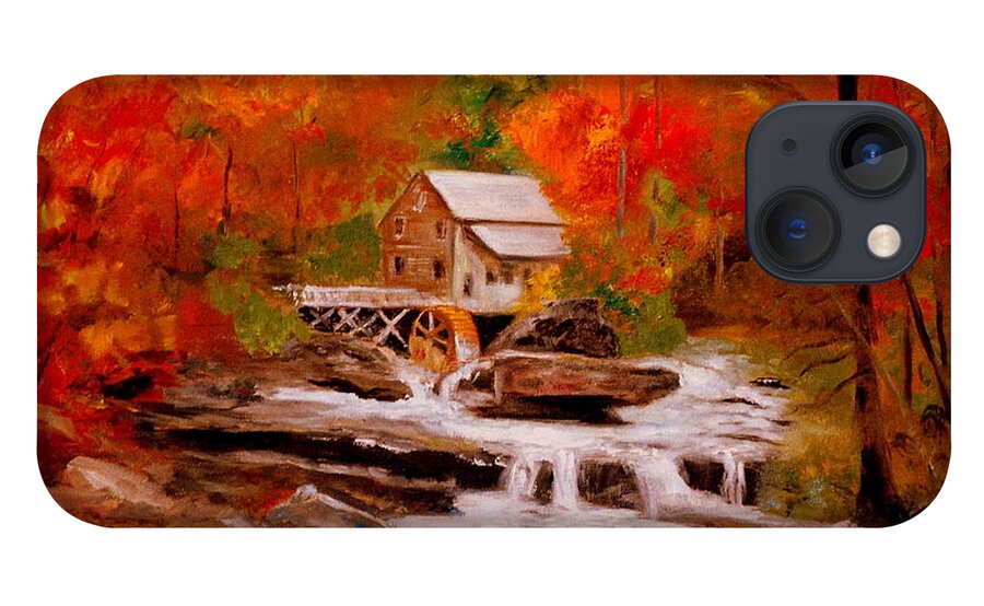 Mill iPhone 13 Case featuring the painting Mill Creek by Phil Burton