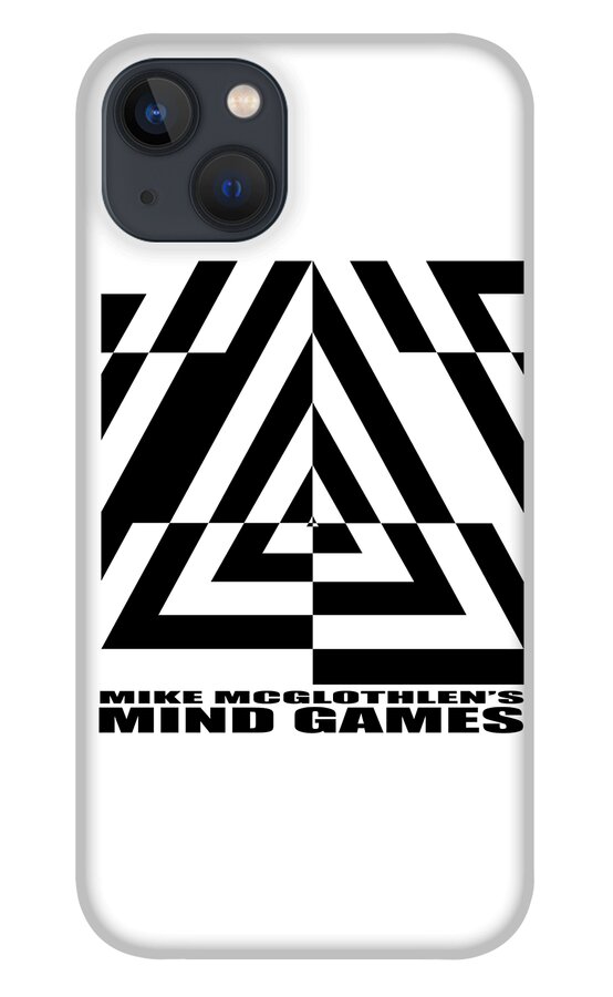 T-shirt iPhone 13 Case featuring the digital art Mind Games 21SE by Mike McGlothlen