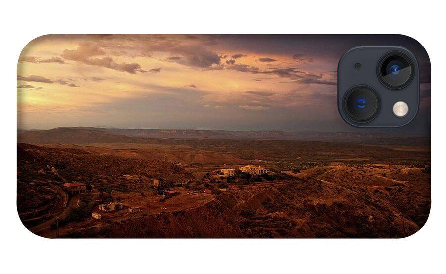 Douglas Mansion iPhone 13 Case featuring the photograph Monsoon Storm Afterglow by Ron Chilston