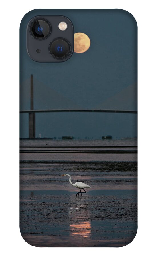 Moon iPhone 13 Case featuring the photograph Moonlight Stroll by Steven Sparks