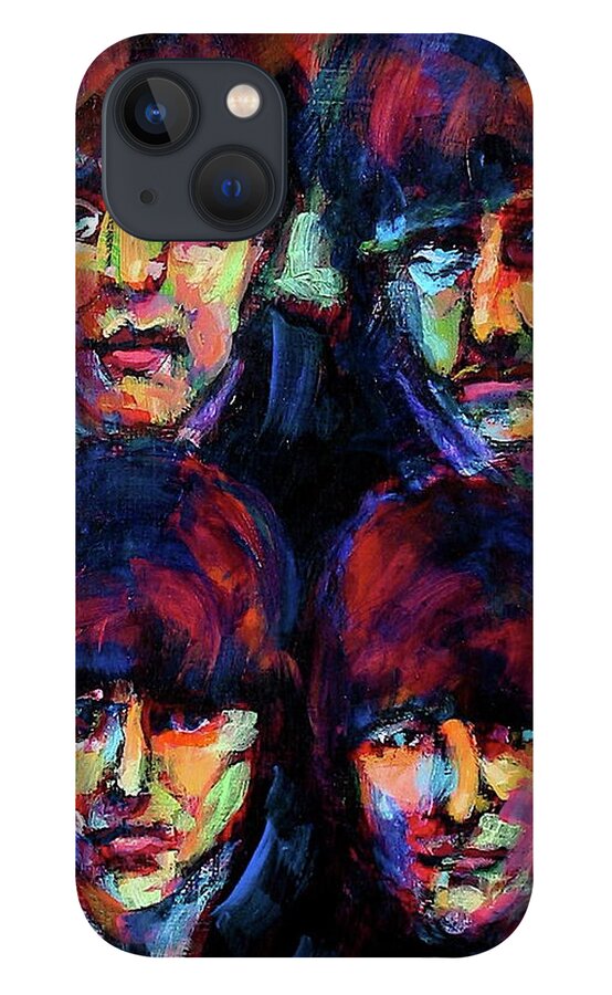 Painting iPhone 13 Case featuring the painting Mop Tops by Les Leffingwell