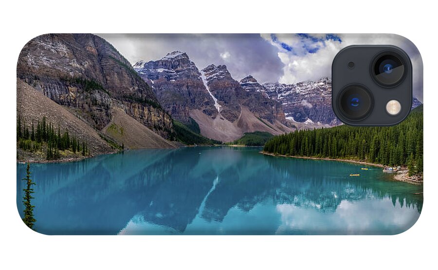 Banff iPhone 13 Case featuring the photograph Moraine lake panorama by Thomas Nay