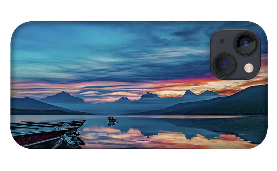 Glacier National Park iPhone 13 Case featuring the photograph Morning Glory at Glacier National Park by Lon Dittrick