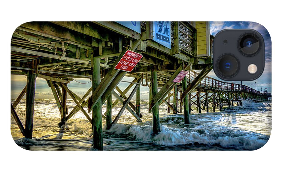 Waves iPhone 13 Case featuring the photograph Morning Sun Under the Pier by David Smith