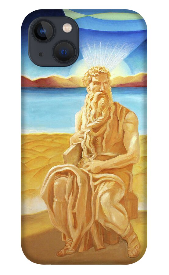 Biblical iPhone 13 Case featuring the painting Moshe Rabbenu by Suzanne Giuriati Cerny