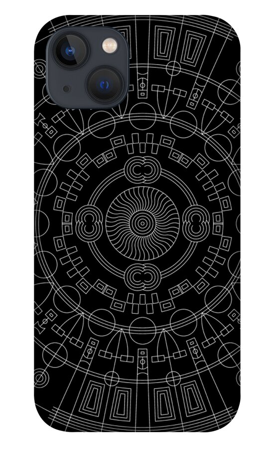 Relief iPhone 13 Case featuring the digital art Mother Inverse by DB Artist