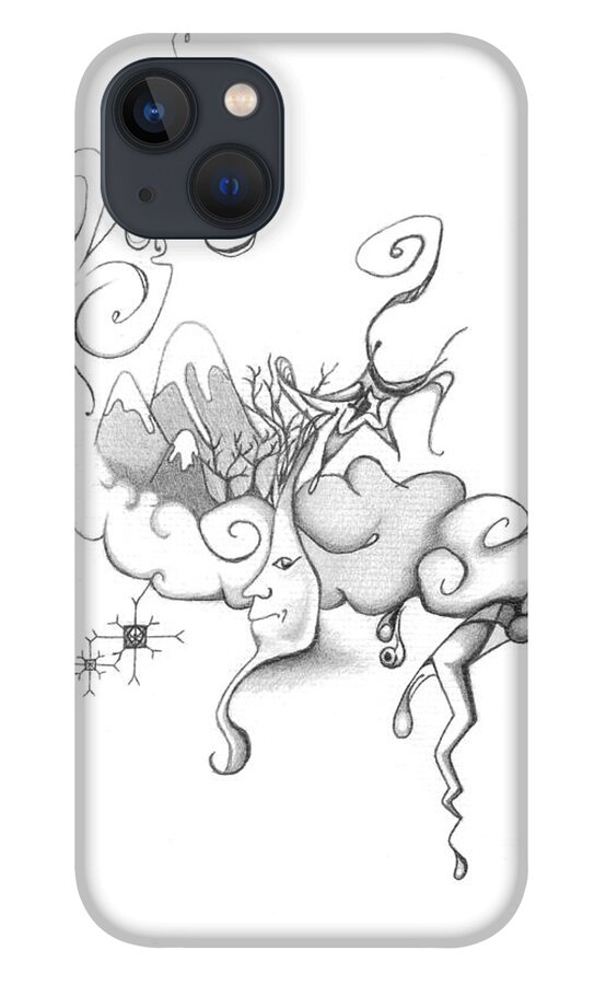 Mother Nature Father Moon iPhone 13 Case by Chanel Fernandez - Pixels