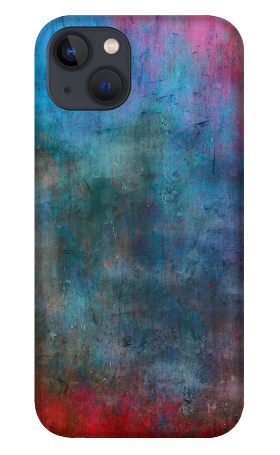 Abstract iPhone 13 Case featuring the painting My Country by Julie Niemela