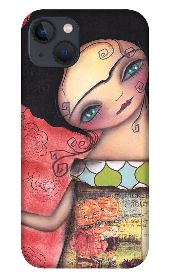 Frida Kahlo iPhone 13 Case featuring the painting My Puppet by Abril Andrade