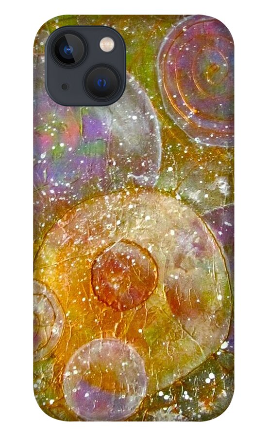 Thoughts iPhone 13 Case featuring the painting My Thoughts Escape Me by Barbara O'Toole