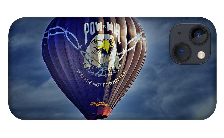 Hot Air Balloon iPhone 13 Case featuring the digital art Never Forget by Gary Baird