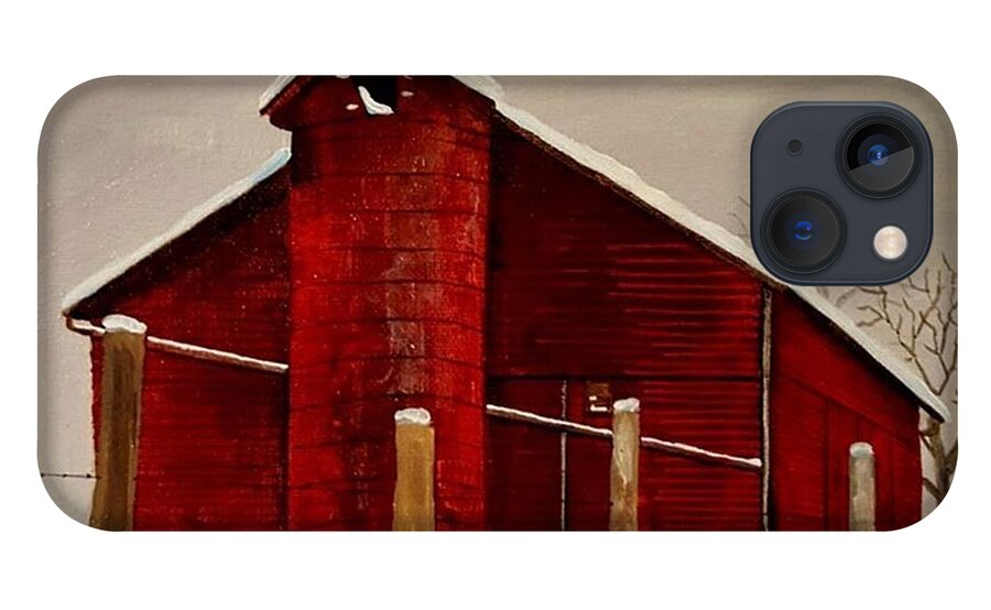  Barn iPhone 13 Case featuring the painting New Hope Barn by Jim Harris