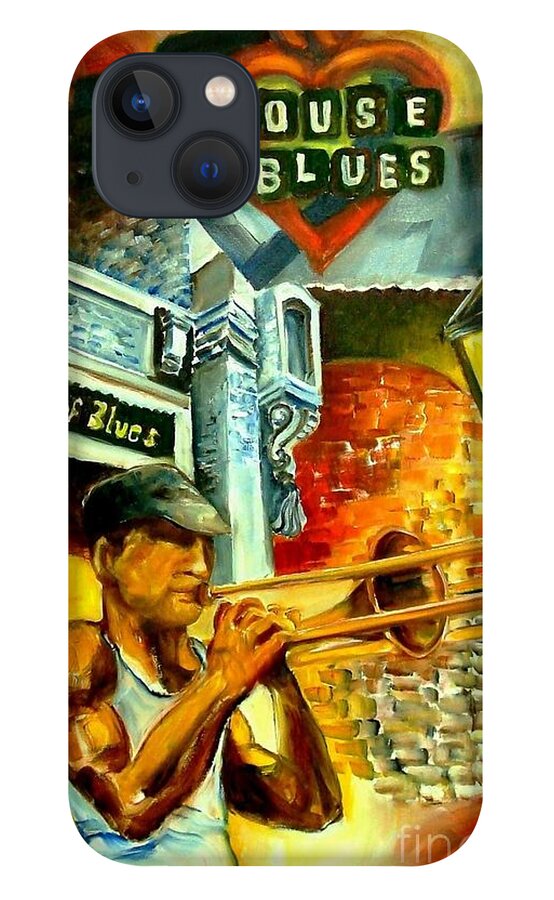 New Orleans iPhone 13 Case featuring the painting New Orleans' House of Blues by Diane Millsap