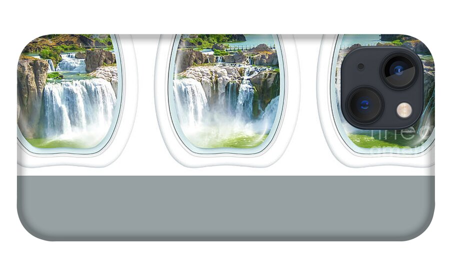 Waterfalls iPhone 13 Case featuring the photograph Niagara Falls Porthole windows by Benny Marty