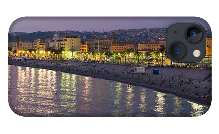 Nice iPhone 13 Case featuring the photograph Nice at night by Nigel R Bell