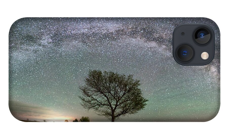 Milky Way iPhone 13 Case featuring the photograph Night Light by Elin Skov Vaeth