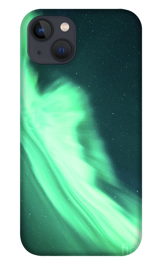 Aurora Borealis iPhone 13 Case featuring the photograph Night Lines by Lori Dobbs