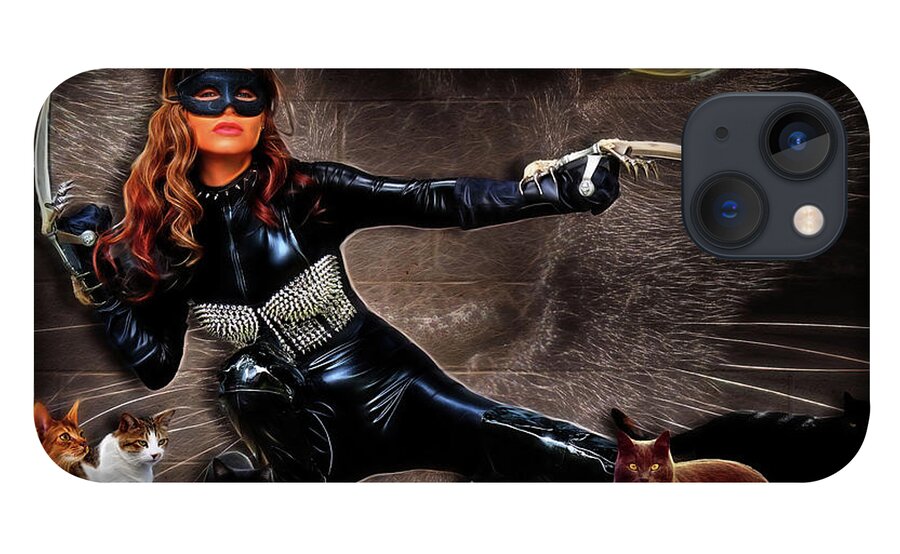 Cat Woman iPhone 13 Case featuring the photograph Night Of The Strays by Jon Volden