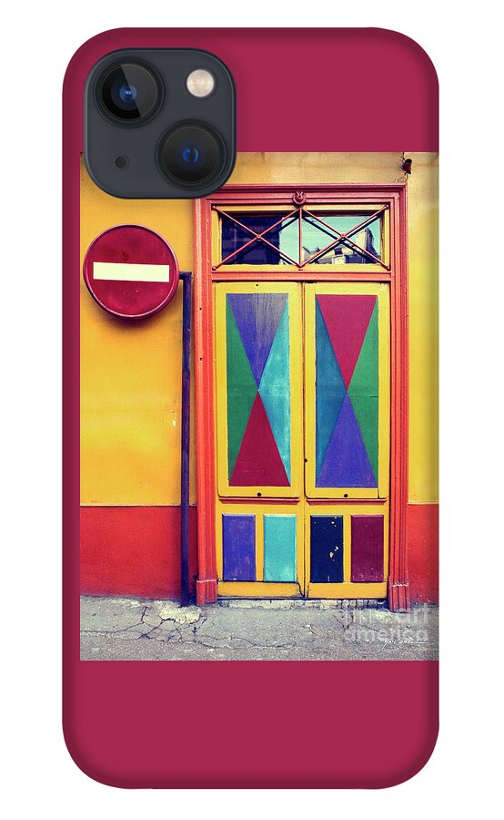 Paris iPhone 13 Case featuring the photograph No Entry, Paris 1969 by Marc Nader