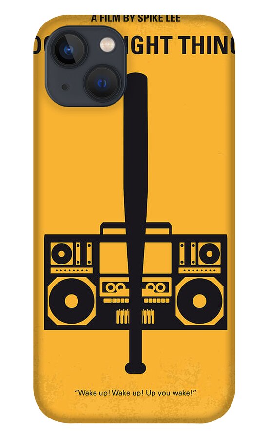Do The Right Thing iPhone 13 Case featuring the digital art No179 My Do the right thing minimal movie poster by Chungkong Art