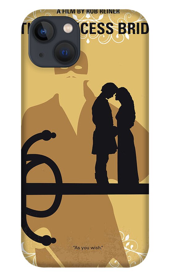 The iPhone 13 Case featuring the digital art No877 My The princess bride minimal movie poster by Chungkong Art