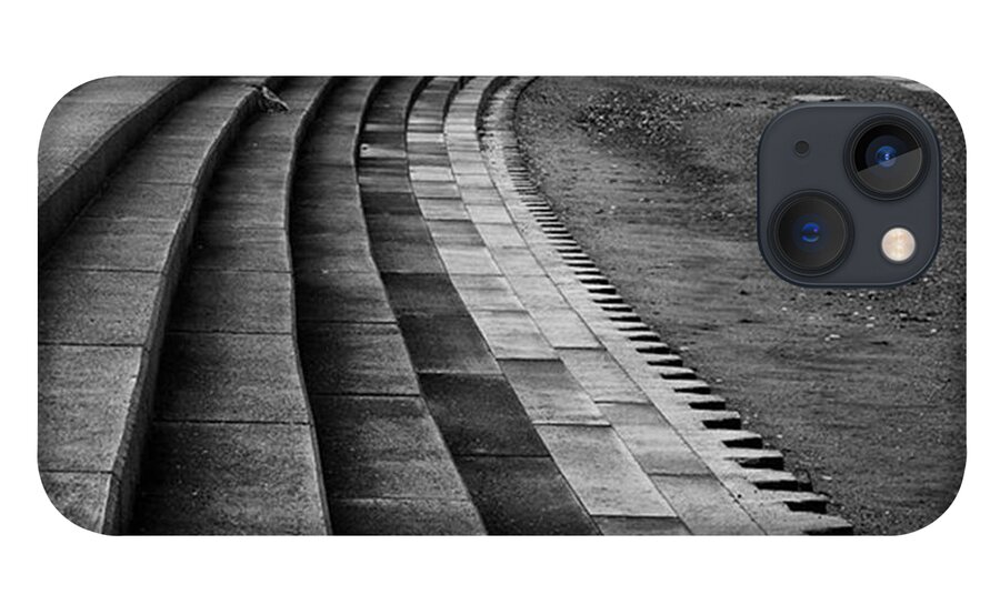 Monochromephotography iPhone 13 Case featuring the photograph North Beach, Heacham, Norfolk, England by John Edwards