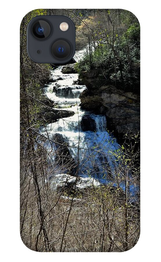 Waterfall iPhone 13 Case featuring the photograph North Carolina Falls by Chuck Brown