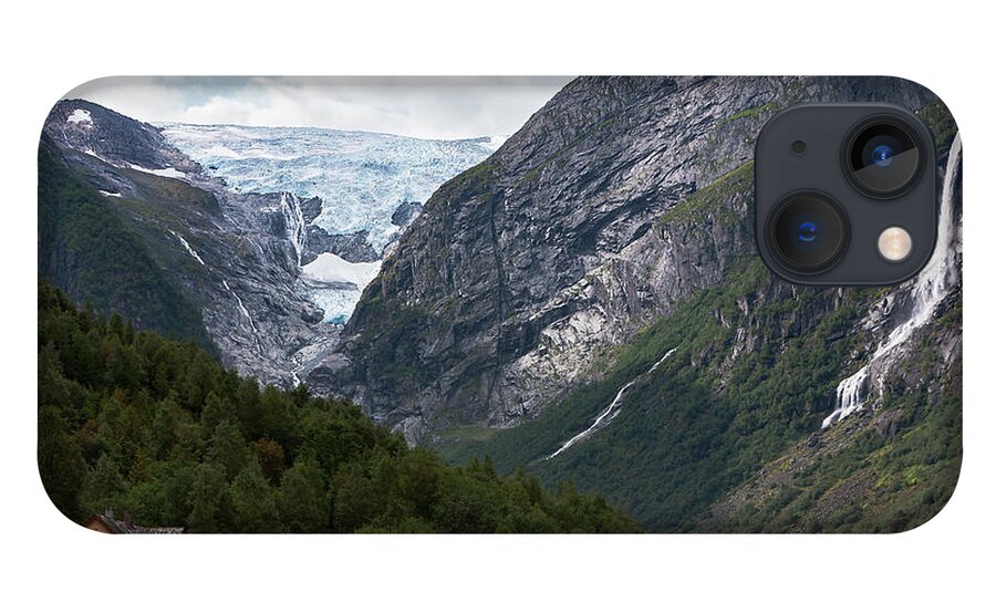 Jostedalsbreen Norway iPhone 13 Case featuring the photograph Norway Glacier Jostedalsbreen by Andy Myatt