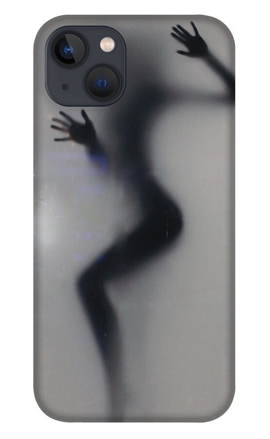 Nude woman Silhouette iPhone 13 Case by Rudy Riva