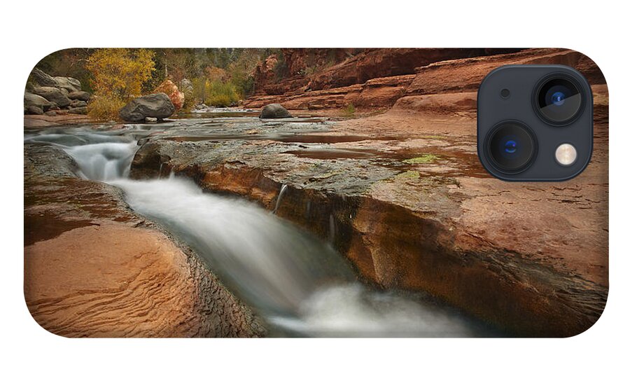 00438935 iPhone 13 Case featuring the photograph Oak Creek In Slide Rock State Park by Tim Fitzharris