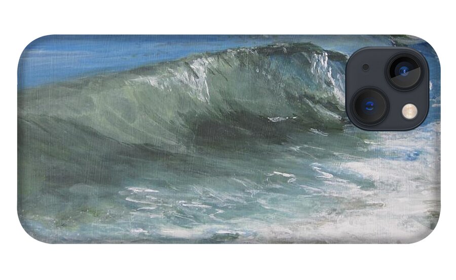 Ocean iPhone 13 Case featuring the painting Ocean Power by Paula Pagliughi