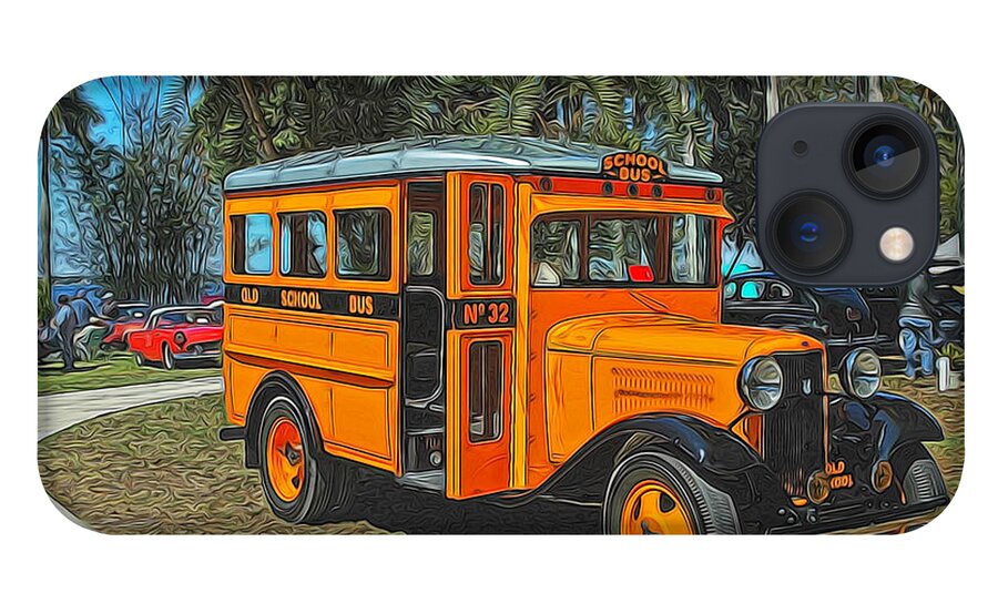 Museum iPhone 13 Case featuring the photograph Old Ford School Bus No. 32 by Ginger Wakem