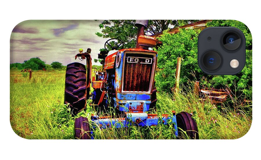  Old iPhone 13 Case featuring the photograph Old Ford Tractor by Savannah Gibbs