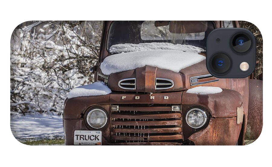 Ford Truck iPhone 13 Case featuring the photograph Old Ford Truck 2014-1 by Thomas Young