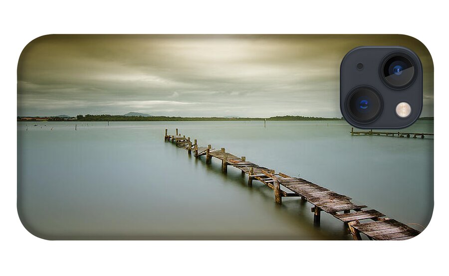 Manning Point Australia iPhone 13 Case featuring the photograph Old jetty 0010 by Kevin Chippindall