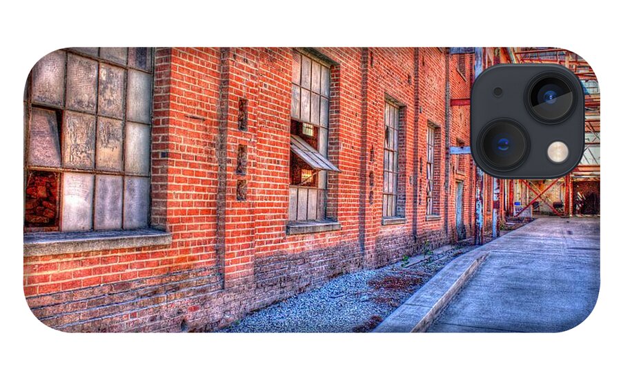 Broken iPhone 13 Case featuring the photograph Old Sugar Mill - Broken Glass by Randy Wehner