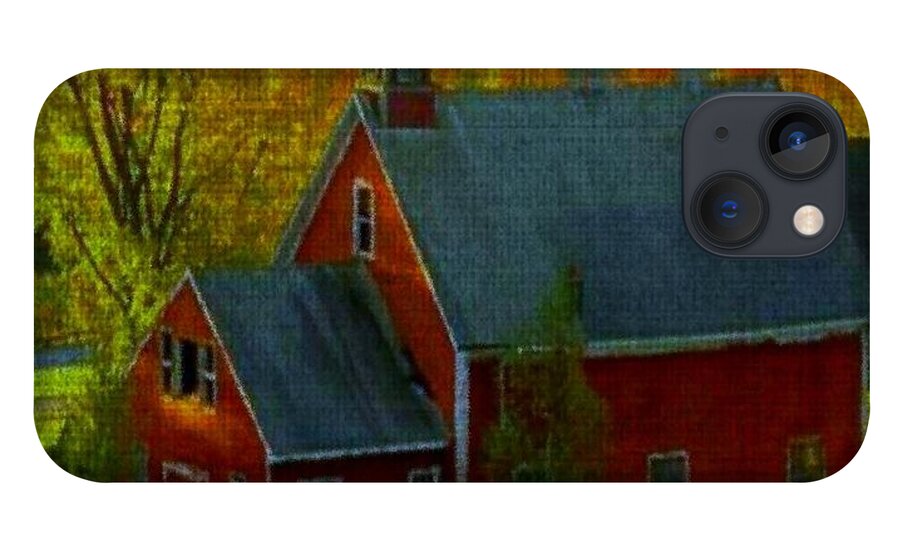Farm iPhone 13 Case featuring the photograph On the Farm by Digital Art Cafe