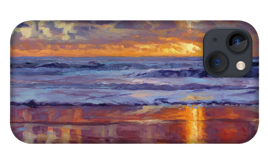 Ocean iPhone 13 Case featuring the painting On the Horizon by Steve Henderson