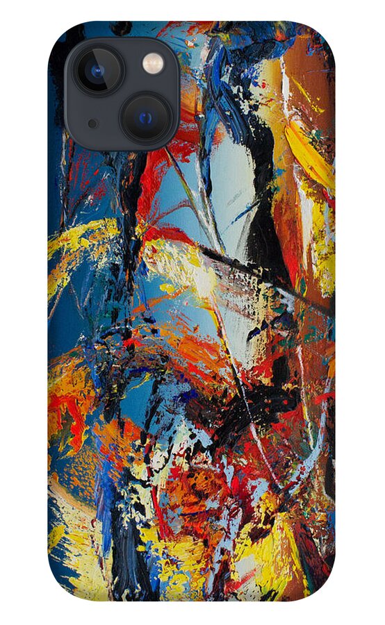 Derek Kaplan Art iPhone 13 Case featuring the painting Opt.1.17 Only A Dream by Derek Kaplan