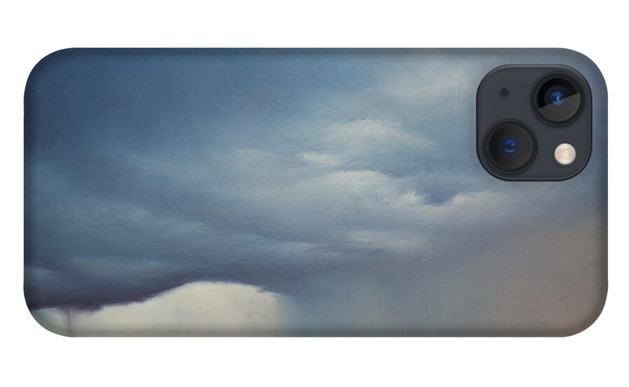 Derek Kaplan Art iPhone 13 Case featuring the painting Opt.31.17 Storm by Derek Kaplan