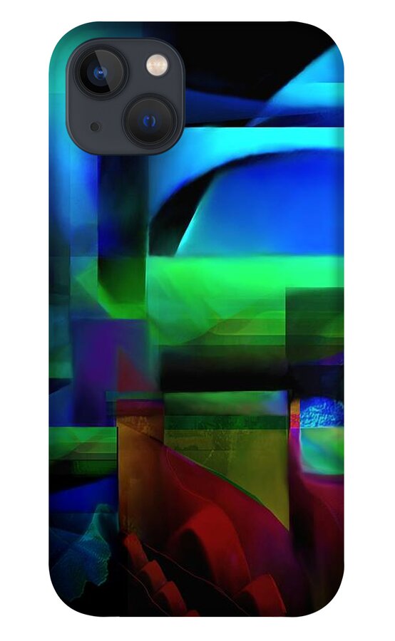 Otherworld iPhone 13 Case featuring the painting Otherworlds by Wolfgang Schweizer
