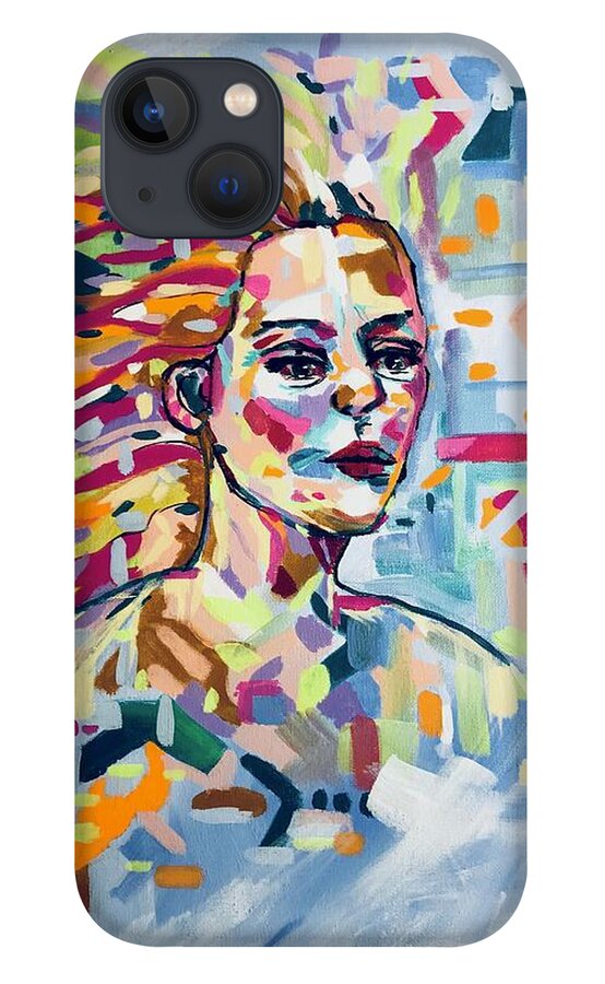 Original Art Work iPhone 13 Case featuring the painting Painted Lady #1 by Theresa Honeycheck