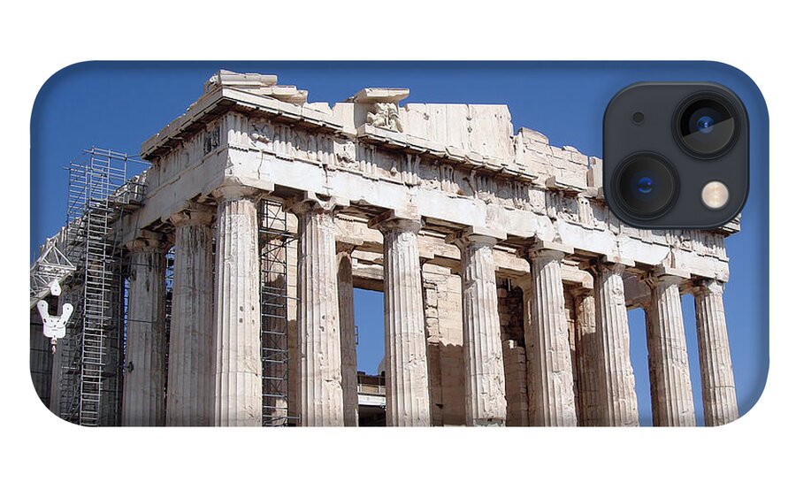Acropolis iPhone 13 Case featuring the photograph Parthenon front Facade by Jane Rix