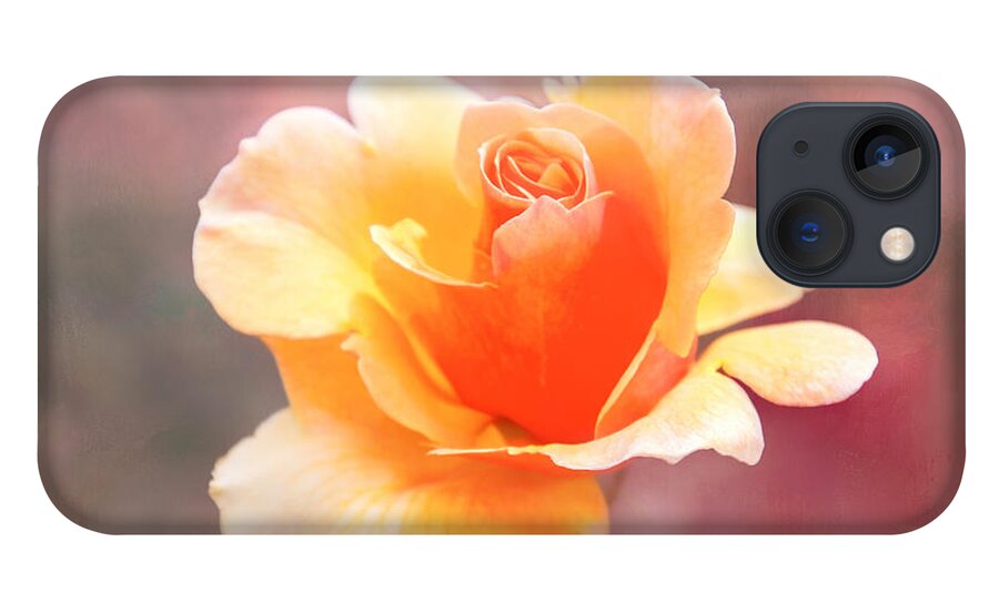 Rose iPhone 13 Case featuring the digital art Pastel Rose by Terry Davis